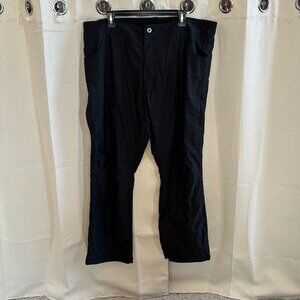 EDdie Bauer Mens Pants Size 40x30 Black Fleece Lined Gorecore Outdoors 17014